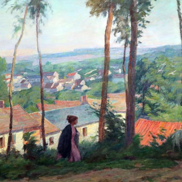 Peintres de l'école de Crozant Agard Jean Charles Jean-Charles Agard - Panorama a Nesle custom text