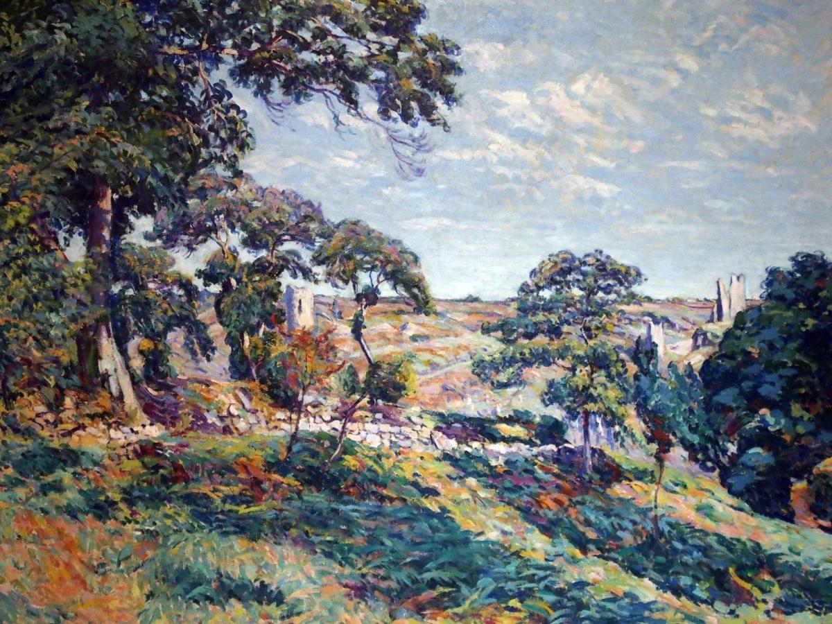 Peintres de l'école de Crozant Alluaud Eugène Alluaud Eugène - Paysage de Creuse custom text
