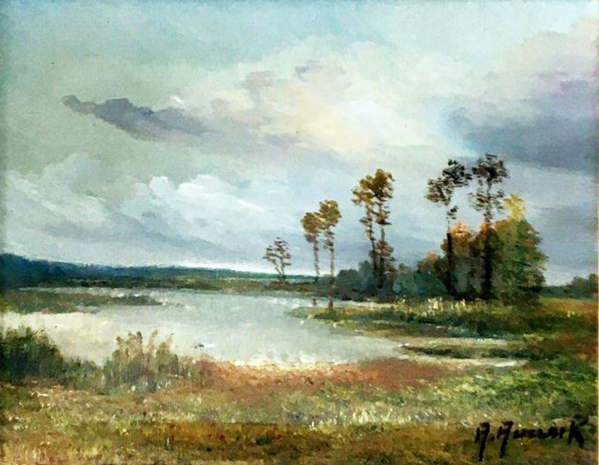 Peintres de l'école de Crozant Auclair Anick Auclair Anick - paysage de La Brenne custom text