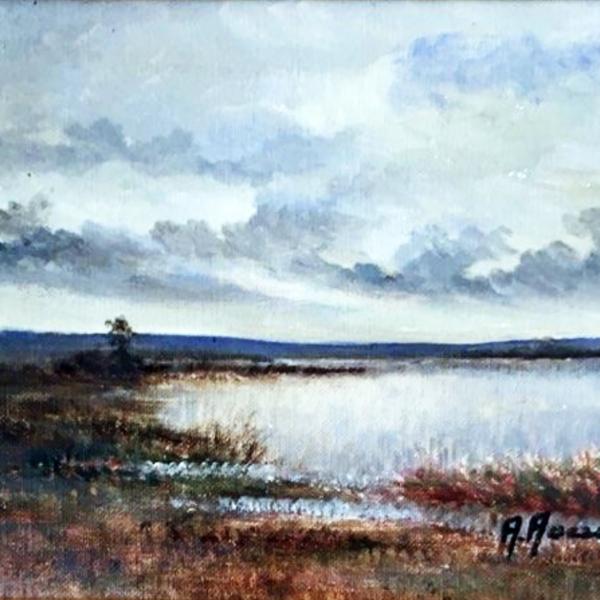 Peintres de l'école de Crozant Auclair Anick Auclair Anick - paysage de La Brenne custom text