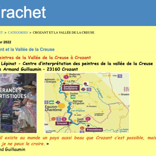Peintres de l'école de Crozant Autres Frachet - Crozant et la Vallée de la Creuse custom text