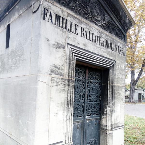 Peintres de l'école de Crozant Documents Ballot Clementine - Caveau de famille custom text