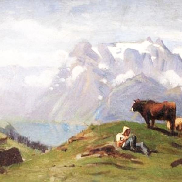 Peintres de l'école de Crozant Balmigère Paul Balmigere Paul - Cirque de Gavanie custom text