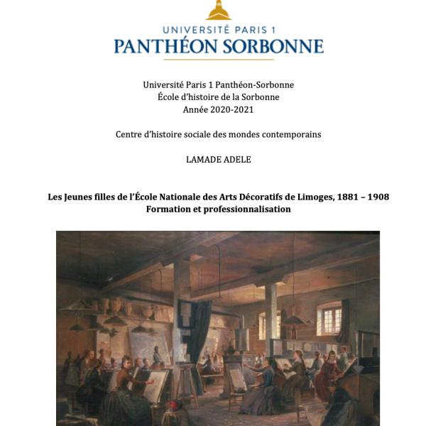Peintres de l'école de Crozant Bilbiographie Les Jeunes filles de l’École Nationale des Arts Décoratifs de Limoges, 1881 – 1908 custom text