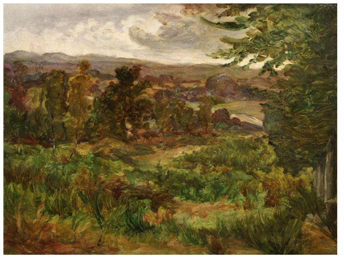 Peintres de l'école de Crozant Bracquemond Marie Braquemond Marie - Paysage aux arbres custom text
