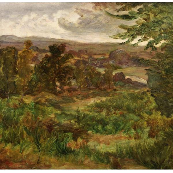 Peintres de l'école de Crozant Bracquemond Marie Braquemond Marie - Paysage aux arbres custom text
