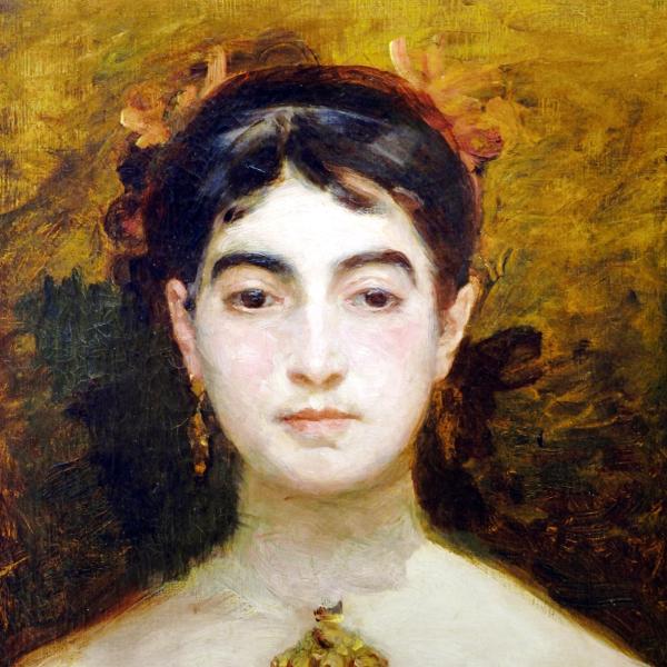 Peintres de l'école de Crozant Bracquemond Marie Marie Braquemond - Autoportrait custom text
