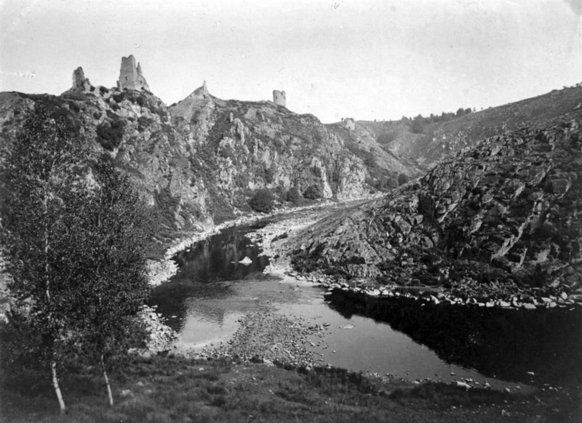 Peintres de l'école de Crozant Burty-Haviland Paul Paul Burty-Haviland - Paysage avec un ruisseau et des ruines, Crozant, Creuse custom text