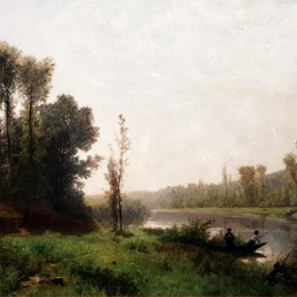 Peintres de l'école de Crozant Castan Gustave Gustave Castan - Paysage de La Creuse custom text