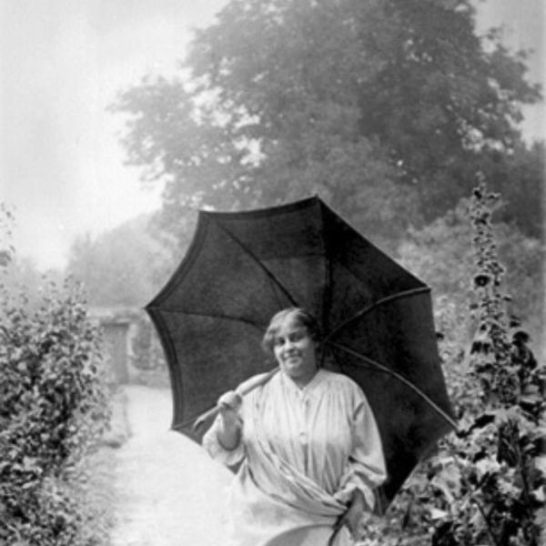 Peintres de l'école de Crozant Vasson (de) Jenny Jenny de Vasson - Dans son jardin custom text