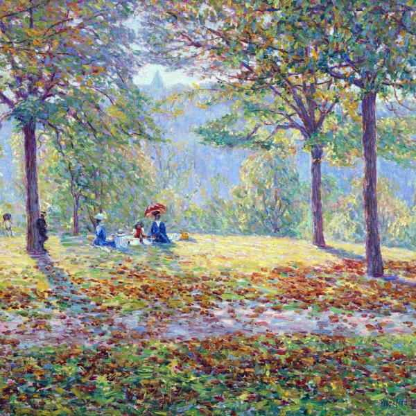 Peintres de l'école de Crozant Dewhurst Wynford Wynford Dewhurst - Le picnic custom text