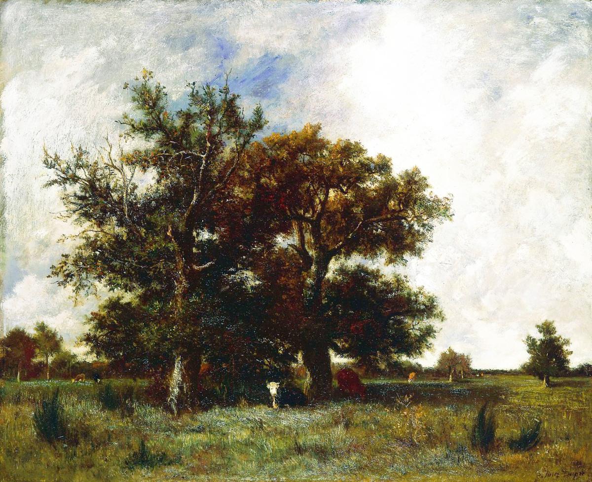 Peintres de l'école de Crozant Dupré Jules Jules Dupré - Forêt de Fontainebleau custom text