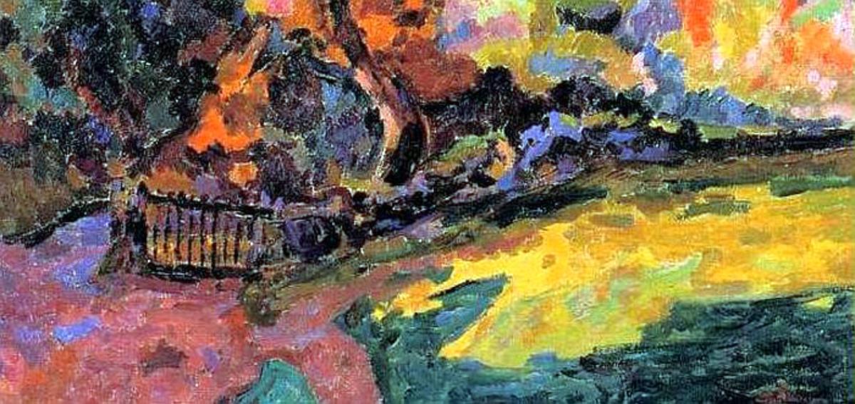 Peintres de l'école de Crozant Guillaumin Armand Armand Guillaumin - paysage à Crozant custom text