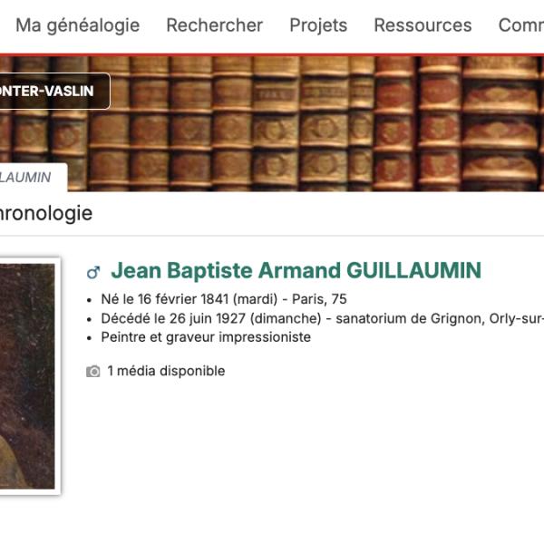 Peintres de l'école de Crozant Documents Geneanet - Armand Guillaumin custom text