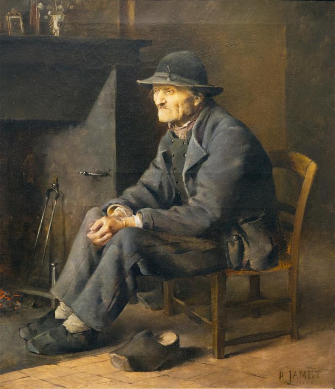 Peintres de l'école de Crozant Jamet Henri Henri Jamet - Le Paysan custom text