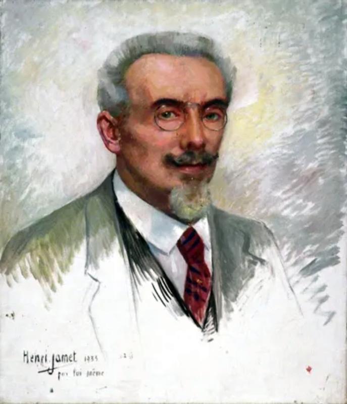 Peintres de l'école de Crozant Jamet Henri Herni Jamet - Autoportrait custom text