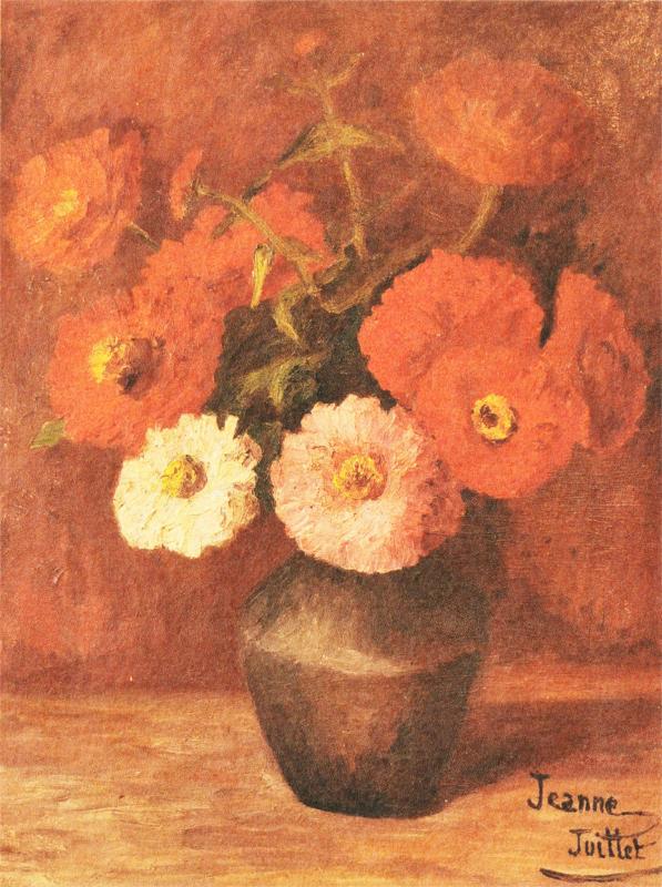 Peintres de l'école de Crozant Juillet Jeanne Jeanne Juillet - Fleurs custom text
