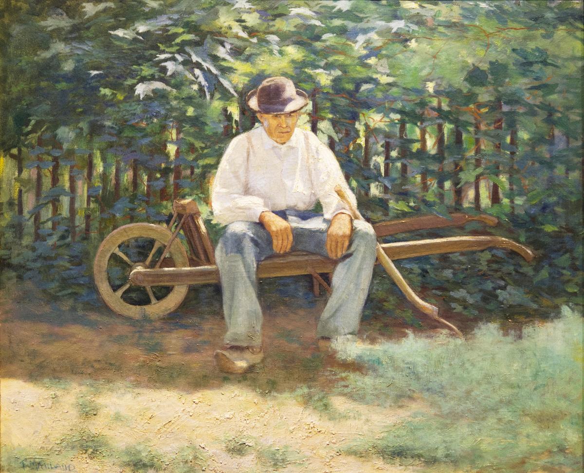 Peintres de l'école de Crozant Maillaud Fernand Fernand Maillaud - Vigneron d'Issoudun custom text