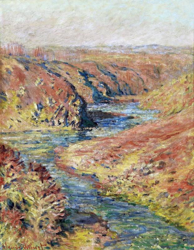 Peintres de l'école de Crozant Monet Claude Claude Monet - La Vallée de la Creuse à Fresselines custom text