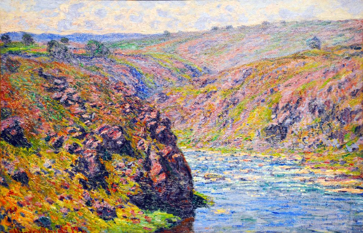 Peintres de l'école de Crozant Monet Claude Claude Monet - Vallée de la Creuse à Fresselines custom text