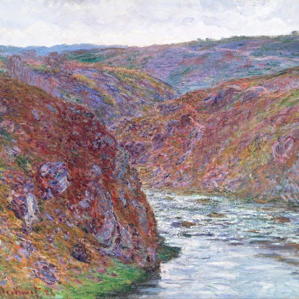 Peintres de l'école de Crozant Monet Claude Claude Monet - Vallée de la Creuse à Fresselines custom text