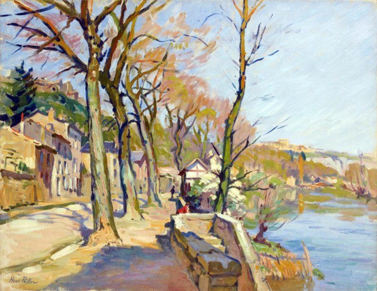 Peintres de l'école de Crozant Pailler Henri Henri Pailler -   La route de Paris custom text