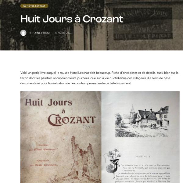 Peintres de l'école de Crozant Documents custom text