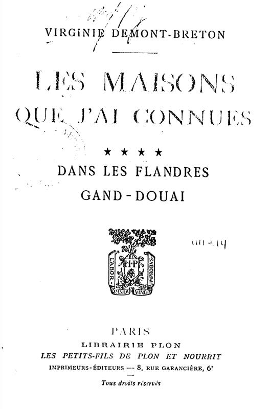 Peintres de l'école de Crozant Documents Les maisons que j'ai connues custom text