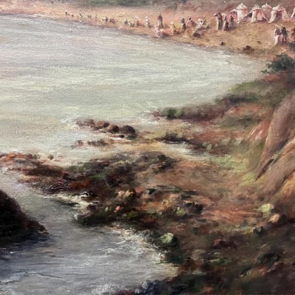 Peintres de l'école de Crozant Allain René Louis Allain  Louis René - Cabines de plage custom text