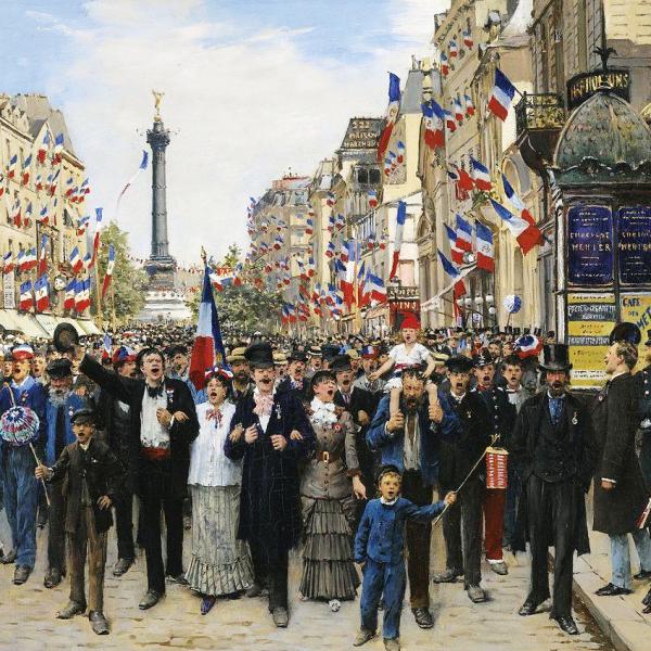 Peintres de l'école de Crozant Béraud Jean Jean Béraud. La Marseillaise custom text