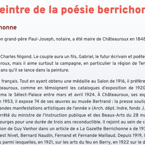 Peintres de l'école de Crozant Documents Archives de l'Indre - Paul Rue custom text