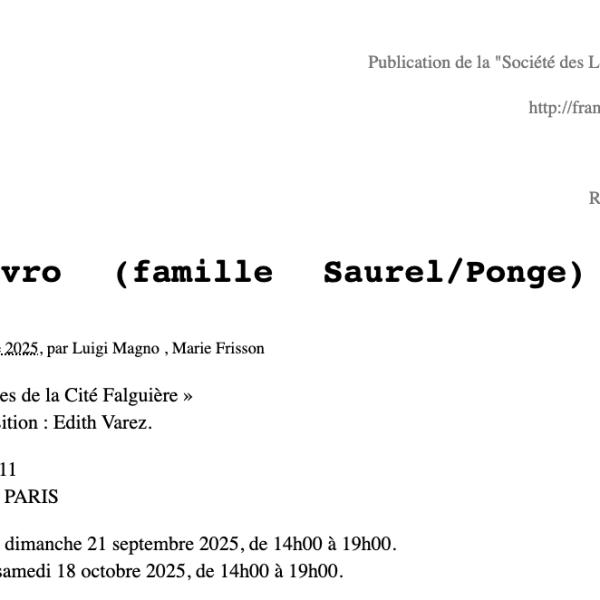 Peintres de l'école de Crozant Documents Mania Mavro - Cité Falguière custom text