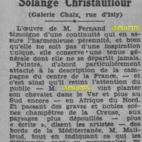Peintres de l'école de Crozant Documents L'Écho d'Alger custom text