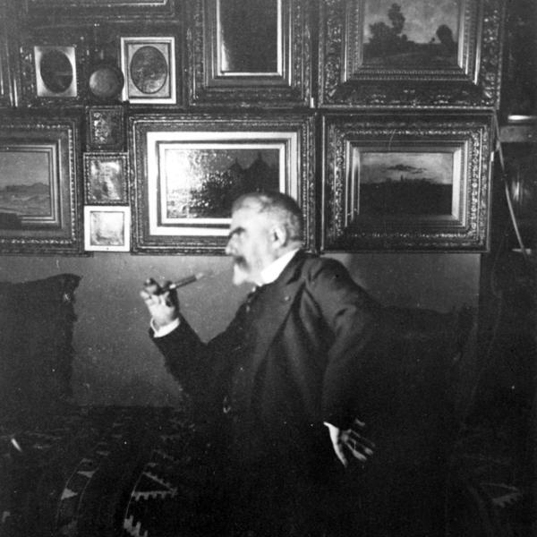 Peintres de l'école de Crozant Documents Henri Rouart - Chez lui, devant ses tableaux custom text