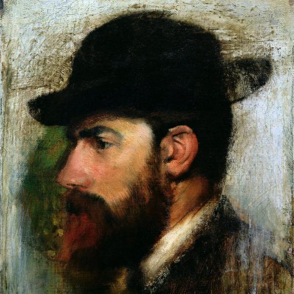 Peintres de l'école de Crozant Documents Henri Rouart - Portrait par Édouard Degas custom text