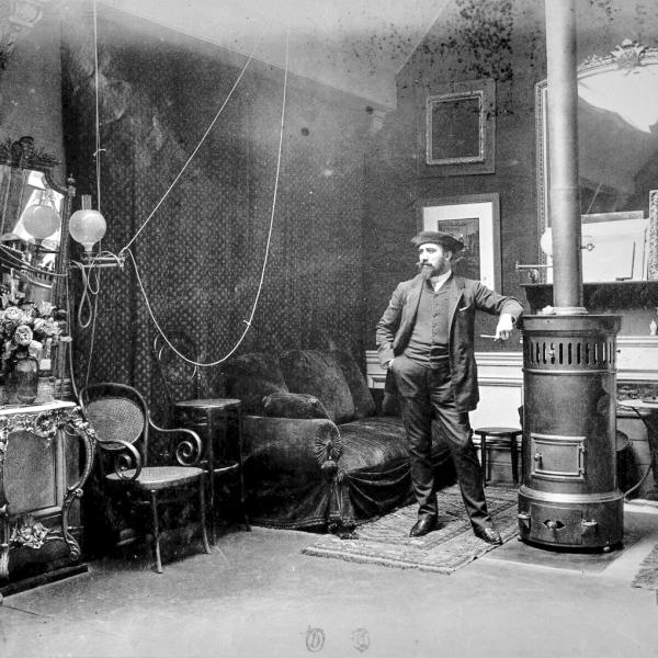 Peintres de l'école de Crozant Documents Jean Beraud dans son atelier custom text