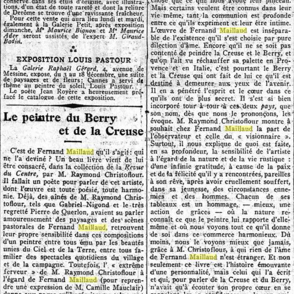 Peintres de l'école de Crozant Documents Journal des débats custom text