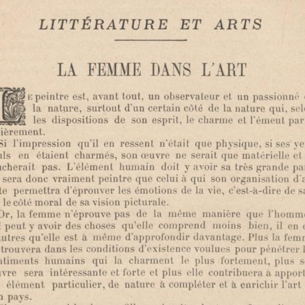 Peintres de l'école de Crozant Documents La femme dans l'art custom text