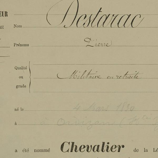 Peintres de l'école de Crozant Documents Légion Pierre Destarac custom text