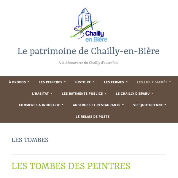 Peintres de l'école de Crozant Documents Chailly-en-Bière - Les tombes des artistes custom text