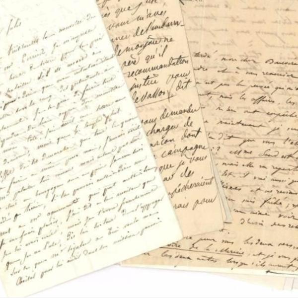 Peintres de l'école de Crozant Documents 18 lettres de George Sand adressées à Jules Boucoiran custom text