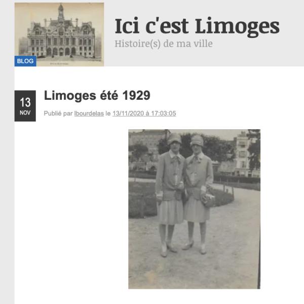 Peintres de l'école de Crozant Documents Limoges été 1929 custom text