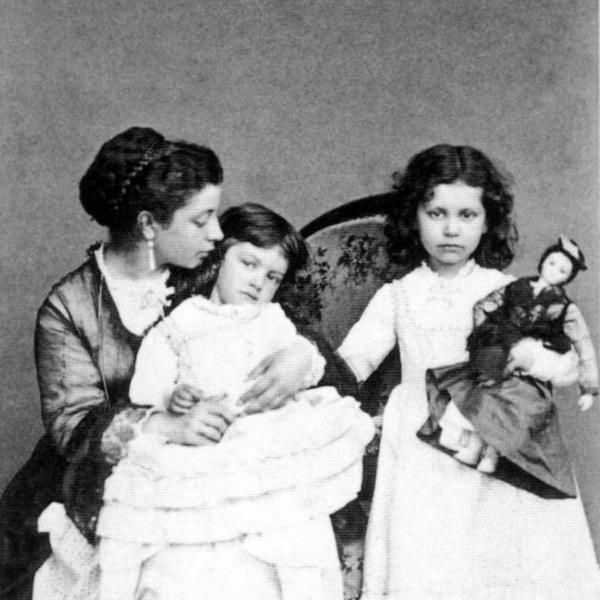 Peintres de l'école de Crozant Documents Lina Calamatta Dudevant et ses deux filles custom text