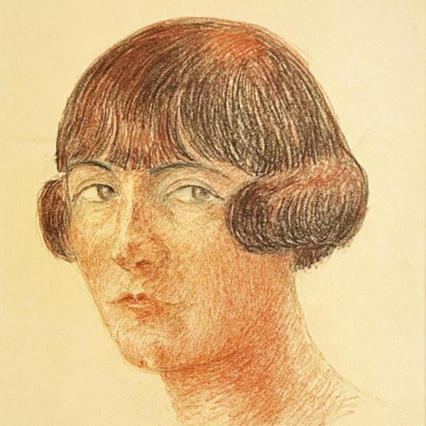 Peintres de l'école de Crozant Documents Marcel Coucy - Tête de femme custom text