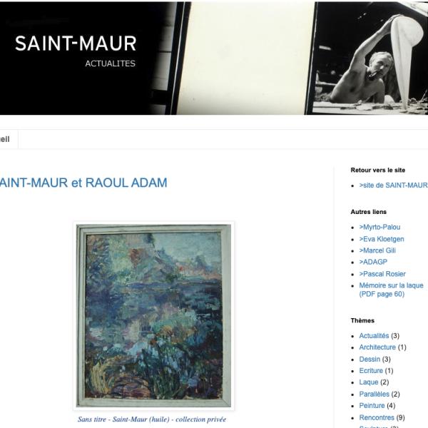 Peintres de l'école de Crozant Documents SAINT-MAUR et RAOUL ADAM custom text