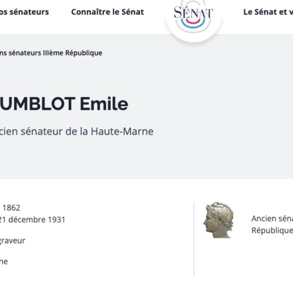 Peintres de l'école de Crozant Documents Sénateur custom text
