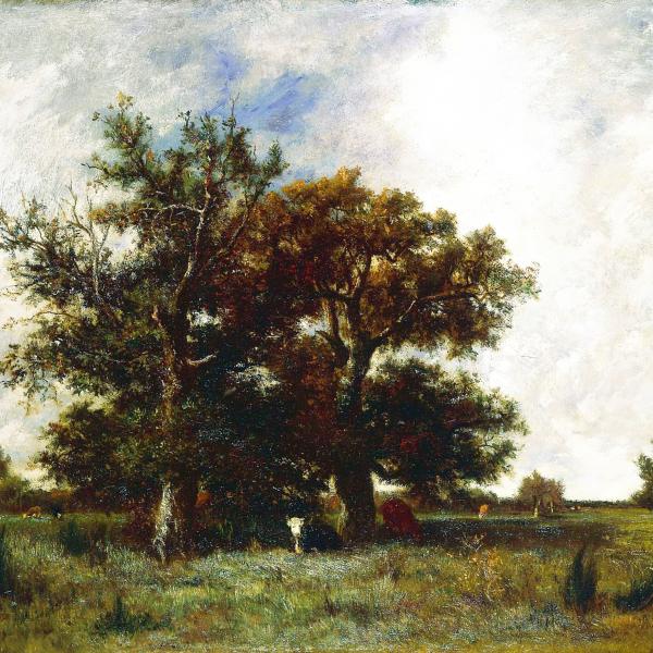Peintres de l'école de Crozant Dupré Jules Jules Dupré - Forêt de Fontainebleau custom text