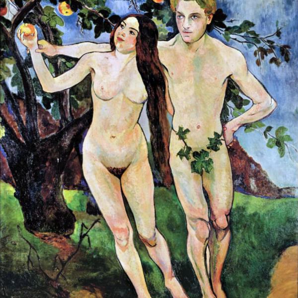 Peintres de l'école de Crozant Valadon Suzanne Suzanne Valadon - Adam et Eve custom text