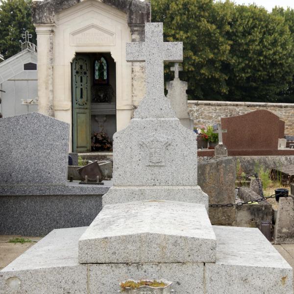 Peintres de l'école de Crozant Documents Tombe de Charles de Clugny custom text
