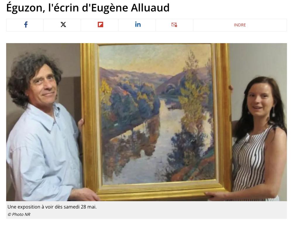 Peintres de l'école de Crozant La Presse Éguzon, l'écrin d'Eugène Alluaud custom text
